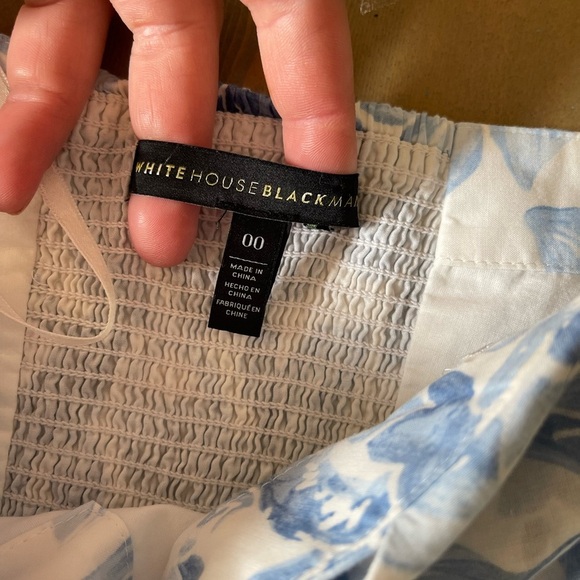 White House Black Market White Cotton Dress Size 00 - Picture 6 of 8